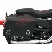 Saddlemen Red Highwayman Tattoo Saddlebags Jumbo Throw-Over Mount 3501-0217