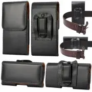 For Samsung Galaxy Note 20 Ultra 5G Black Leather Holster Belt Clip Case Cover