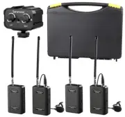 Saramonic Wireless VHF Dual Lavalier Microphone System & Mixer for DSLR Cameras