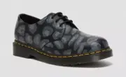 Dr Martens 3 Hole 1461 Black Distorted Leopard 27686001 Classic Doc