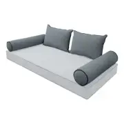 SLIPCOVER ONLY Contrast Full Style V4 Velvet Indoor Daybed Bolster Cushion AD347
