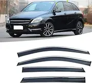 4Pcs Car Window Wind Deflector for Mer&ce-des B-e-nz B Class W246 2012-2019 Car Side Door Stick-On Deflector Rain Deflector Car Protection Accessories Automotive Accessories