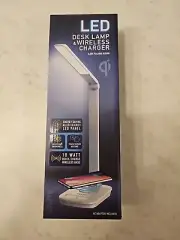 Tzumi LED Adjustable Desk Lamp and Android & iPhone Compatible Wireless Charger