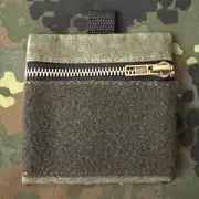 WAXED CANVAS EDC POUCH OD GREEN Brass Zipper Pocket Pack Bag BUSHCRAFT FIRE KIT