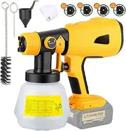 for Dewalt 18V Li-ion Battery Cordless Paint Sprayer Electric Spray Gun 1000ML
