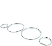 FCFZBTBNM Chrome Speedometer Gauge Dial Ring Instrument Panel Ring Compatible with Mercedes Compatible with Benz 7 Series E32 / 5 Series E34 Chrome Style