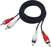 AILTECK 5FT RCA Audio Cable, 2-Male to 2-Male RCA Stereo Cable Compatible for Speaker Amplifier Gaming Consoles Car Audio