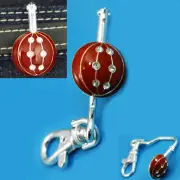 Sports Basketball w/ Stones Key Finder Key Chain Clasp