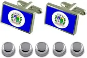 [Select Gifts] Shirt Dress Studs Santa Maria Madalena City Rio Flag Cufflinks
