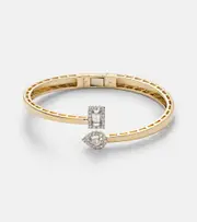 [Yeprem] Yeprem 18kt gold bangle with diamonds One Size gold