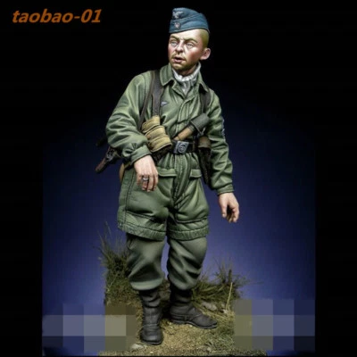75mm 1:24 resin soldiers figures model kit WWII German Paratroopers 1691