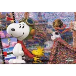 31-458 絕版1000片馬賽克 蒙太奇 日本進口拼圖．SNOOPY 史努比 王牌飛行員