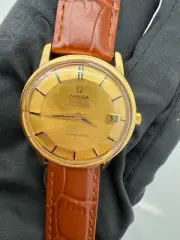 Vintage Omega Constellation Auto Chronometer 35mm 18K Gold Watch 168.010/11