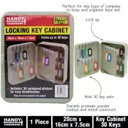 Locking Key Cabinet Rack Holder Wall Mounted White Storage Multi Hanging 30key