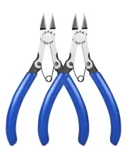 -330 Wire Flush Cutters (Pack of 2), Electronic Model Sprue Wire Clippers, Ul...