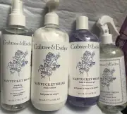 CRABTREE &EVELYN NANTUCKET BRIAR(4PIECES)BODY MIST,LOTION,SHOWER GEL,LINEN SPRAY