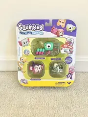 Squirkies Fidget Pets 3 Pack (Squiggly Snake, Clickety Cat, Cheeky Pop Monkey)