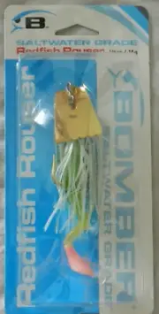 BOMBER SALTWATER GRADE REDFISH ROUSER 4" 1/2 OZ CHICKEN LIPS PADDLE TAIL