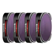 Freewell 4-Pack ND/PL Bright Day 4K Series Filter Set for HERO9/10/11/12 Black
