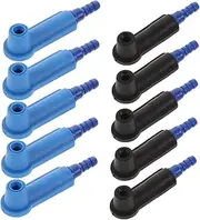 Luxshiny 10Pcs Brake Bleeder Adapter Fluid Exchange Tool Kit for Cars Motorcycles Trucks Easy Identification Compatible with Various Vehicle Models for Mechanics DIY