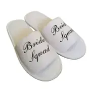 BRIDAL Slippers Bridesmaid Wedding Bride Slippers Bride Squad (High Quality)