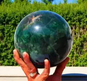 Large 155MM Multi Fluorite Quartz Sphere - Healing Crystal Energy Gemstone