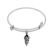 SOL 210059 Conch Shell, Bangle Antique Silver Color Finish