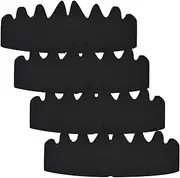 [KWAGOCAR] 15PCS Black Baseball Cap Inserts Shapers, Flexible Washable Reusable Hat Liner, Felt Hat Sweat Liner, Support Brim Crown for Snapback Caps, Fitted Caps, Ball Sports Caps, Black
