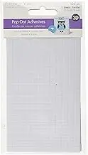 Forever in Time PD108 3D Pop Dots Square Dual-Adhesive Foam Mount, 1/4-Inch, 528 Per Package, White