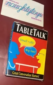 Vtg 1994 Table Talk Great Conversation Starters Card Game New Sealed 90’s NOS