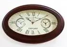 Nautical Antique Clock collection Brass Wooden World Time Wall Clock Home Decor