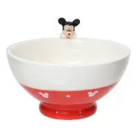 在飛比找momo購物網優惠-【sunart】迪士尼 陶瓷杯緣餐碗 杯緣公仔飯碗 米奇(餐