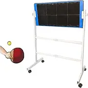 Ping Pong Return Board,Single Self-Study Training Baffle with Wheel,Pingpong Return Board Self Training Equipment,for Community