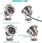 12V RGB Underwater LED Light Swimming Pool Multicolor Lamp 18 Watts