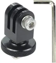 Aluminum Camera Flash Cold Shoe Mount Adapter w/ M5 Hex Socket Screw for GoPro