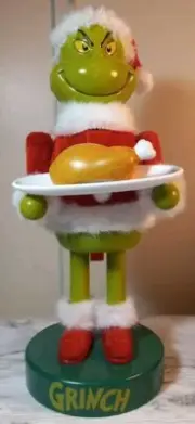 Dr. Seuss How The Grinch Stole Christmas 11" Wooden Decorative Nutcracker New