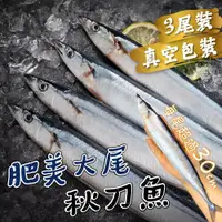 在飛比找鮮拾優惠-【帥哥魚海鮮】肥美肉厚 大尾秋刀魚6尾組(單包3尾裝)