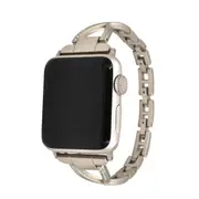 Women's Diamond Inserted Strap Bracelet Jewelry Fashion Elegant Wristband Stainless Steel Watch Band For Apple Watch champaign gold 38mm