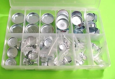 Fit Ford 124 Assorted Engine Freeze Expansion Plugs Zinc Plated Steel Engine Kit (for: Ford)