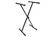 Crown Heavy Duty X-Style Height Adjustable Keyboard Stand (Black)