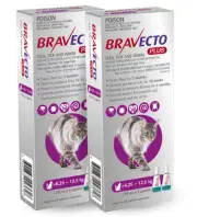 Bravecto Plus for Large Cats (>6.25 Ð 12.5kg) Purple x 2pk