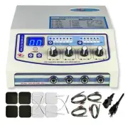 New 4 Channel Physiotherapy Machine Pulse Mode Carbon Sticky Pads Machine