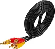OSOLADY RCA to RCA Stereo Cable Male to Male High Performance Av Cable for Player VCR Supports Multiple Audio Video Inputs Materials for Transmission