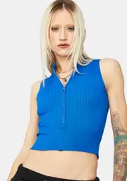 Lagoon Favorite By Far Zip Up Tank Top