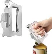 QUHUOYAO Can Opener, Stainless Steel Can Opener, Manual Can Opener, Smooth Ed...