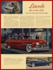1949 Lincoln Cosmopolitan NEW METAL SIGN: The Lincoln Idea Is Yours to Enjoy!