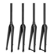 700C Road Bike Carbon Fork Disc or Rim Brake QR or Thru Axle Bicycle Forks