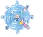 Fhandong Parrot Rotating Rattle Bird Toy, Blue, 1PC, 8x8x5cm/3.15x3.15x1.97 inch, Custom Mount, Indoor, Chewing, Swinging