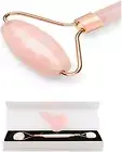 Rose Quartz Jade Roller and Scraping For Face, Natural Jade Roller Pink for Face
