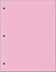 Copy And Printing Color Paper, 20 Lb. 3 Hole Punch 500 Sheets Per Ream. (Pink)